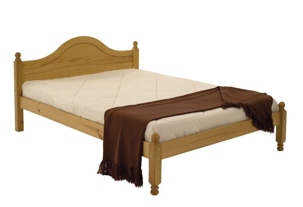 Veresi Antique Pine Bed 4ft 6in Double - Click Image to Close
